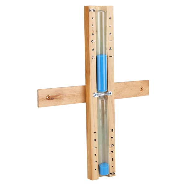 15-minutters saunatimer, massivt træ og glaskonstruktion, klassisk minimalistisk design til ethvert saunarum