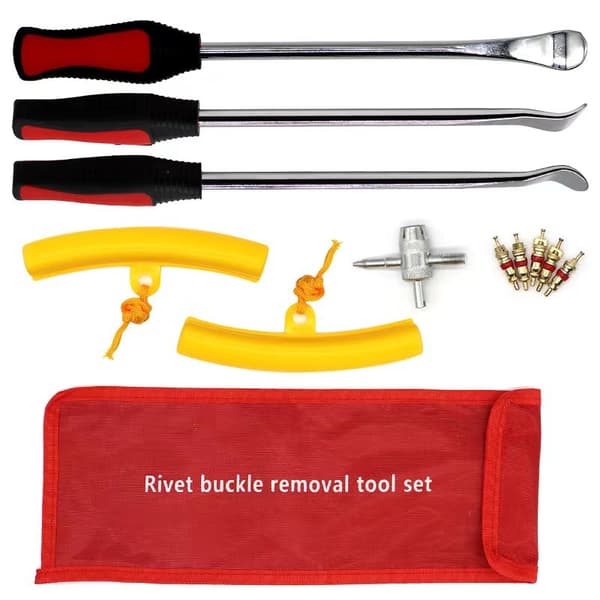 Tire Iron 3 pcs, Pneumatic Tire Iron with Rim Protection