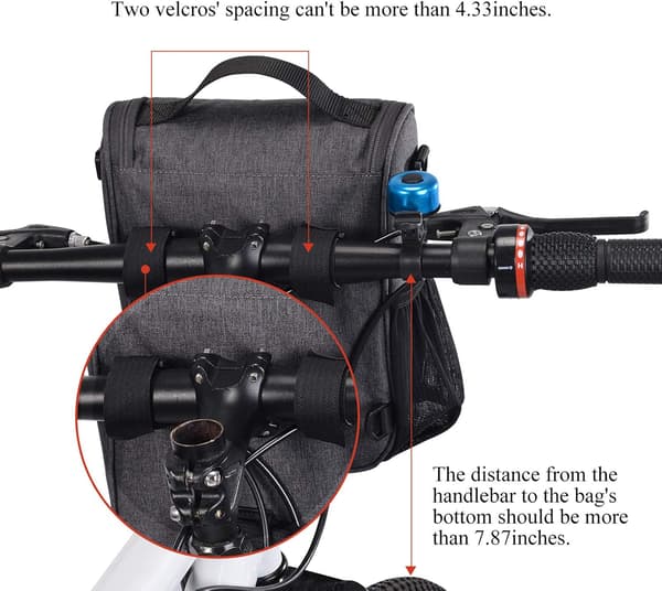 Waterproof Bicycle Bag for MTB Handlebar with Rain Cover