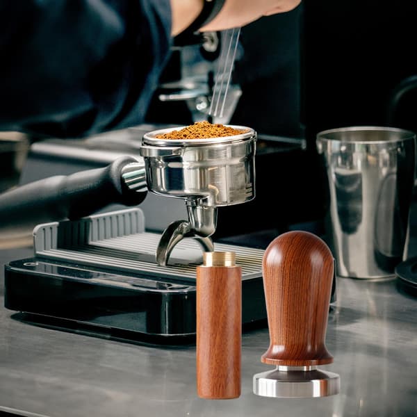 Espressokaffe Tamper og Rører, Presseverktøy for Barista, Espressomaskiner, 53mm