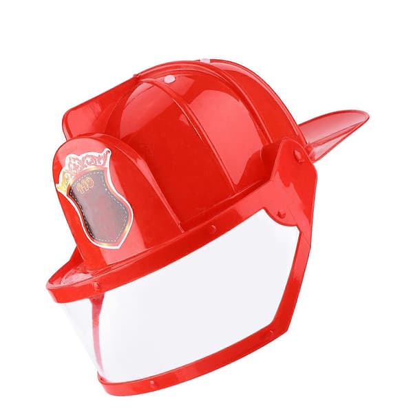 5 Pcs Kids Fireman Firefighter Cosplay Toy Kit Helmet Fire Extinguisher Intercom Axe Wrench Fireman Toy