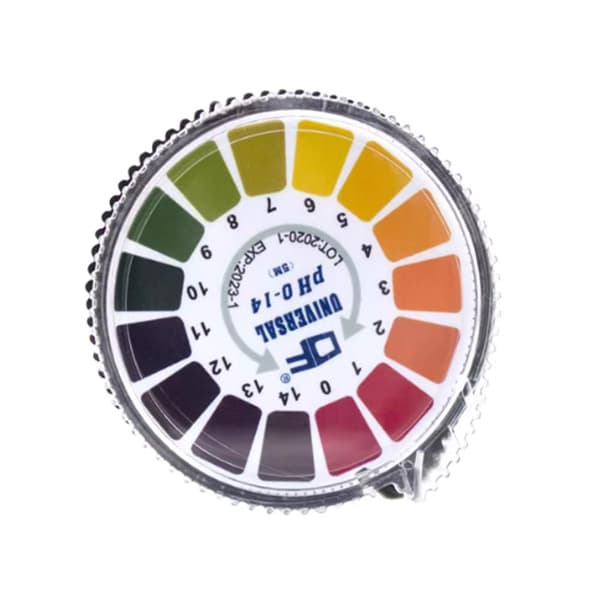 Rullede pH-teststrimler testpapir (5 meter PH0-14) -