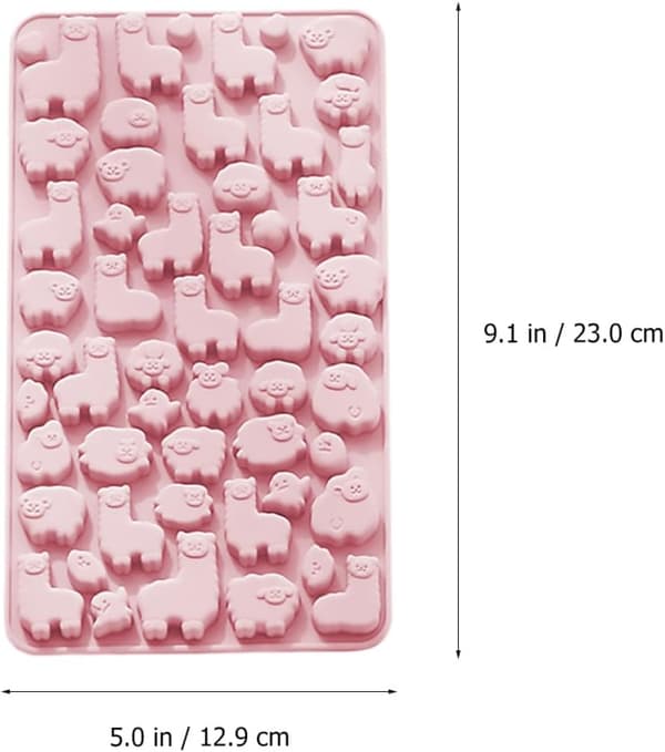 2 stk. dyreformede silikonechokoladeforme med glat overflade og nemme at forme