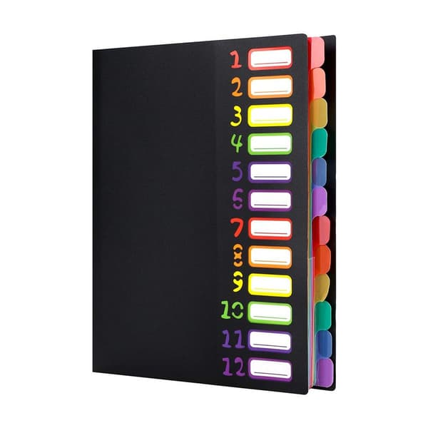 Project folder A4 organizer desk organizer 12 compartments desk folder KLB