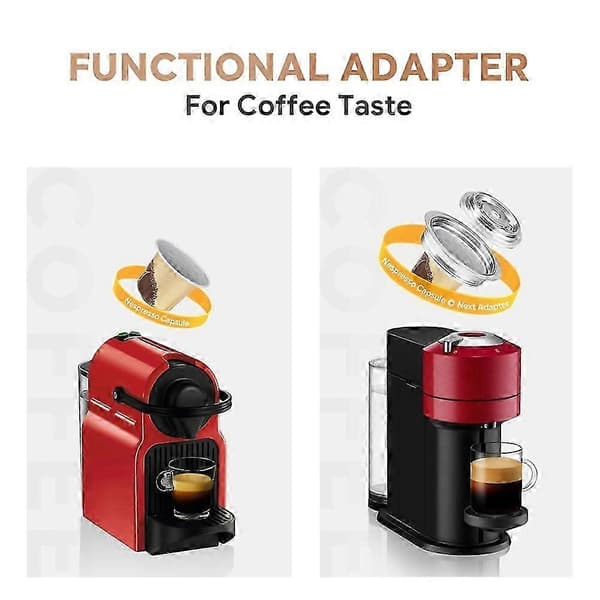 Kapsler konverterer til Vertuoline Vertuo kaffemaskin kapseladapter for Vertuo Next & Pop DeLonghi espressomaskin, A