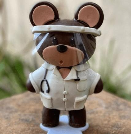 Pralineform Bamse Chokoladeform - Porto Formas 05 - Special 3-delt form Transparent transparent