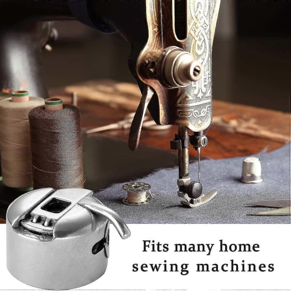4 Pieces Bobbin Cases Sewing Machine Stainless Steel Bobbin Case for Front Load 15 Class Machine