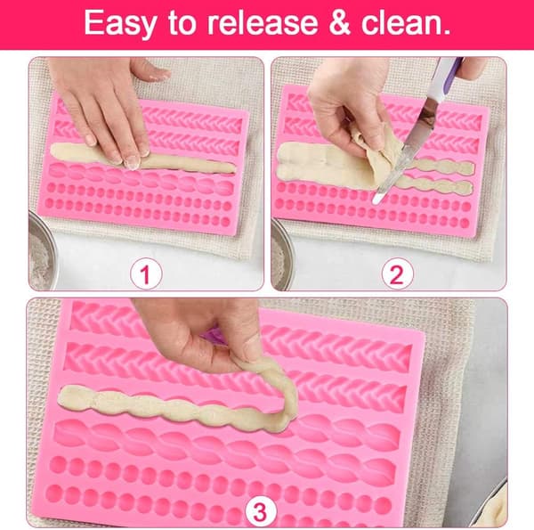 Silikoneperle fondantform perlehalskæde til bløde fondantperler