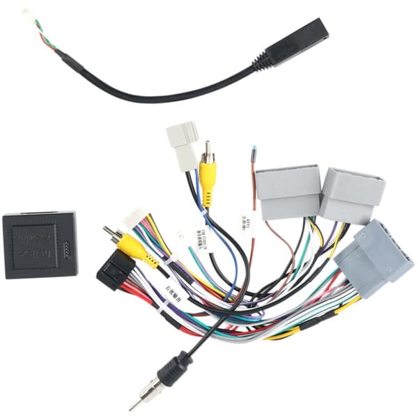 Android 16PIN strømkabeladapter til bil-DVD-afspiller bilradio med Canbus Box City 2016-2019 Multimedia