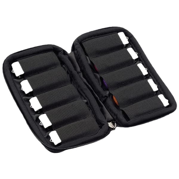 USB Flash Drive Bag Black 10 Slots Waterproof USB Flash Drive Case Electronic Accessories Portable Organizer for USB Flash Drives/Pens