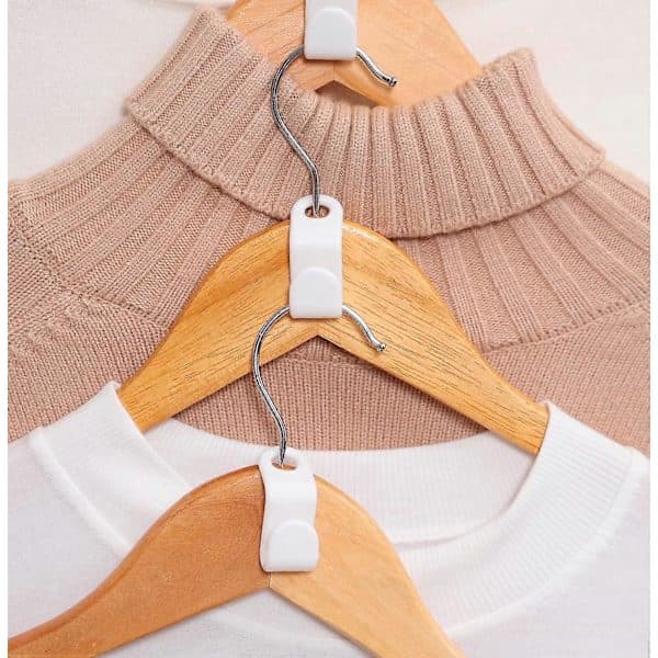 Clothes Hanger Connecting Hooks, Coat Hanger Hooks Super Space-Saving for Wardrobe