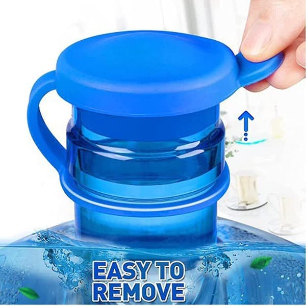 5 Gallon Water Jug Lid, Reusable Silicone Cap with Hanging Loop Leak, Spill Proof Resistant Replacement