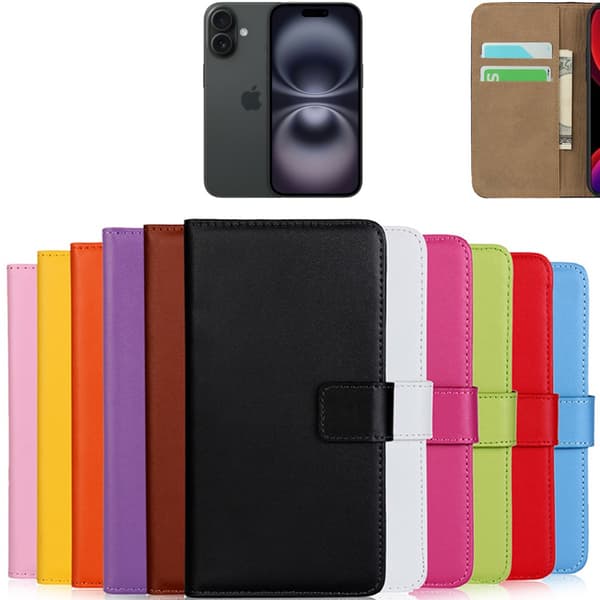 iPhone 16, plånboksfodral, mobilskal, orange ORANGE ORANGE iPhone 16 ORANGE iPhone 16