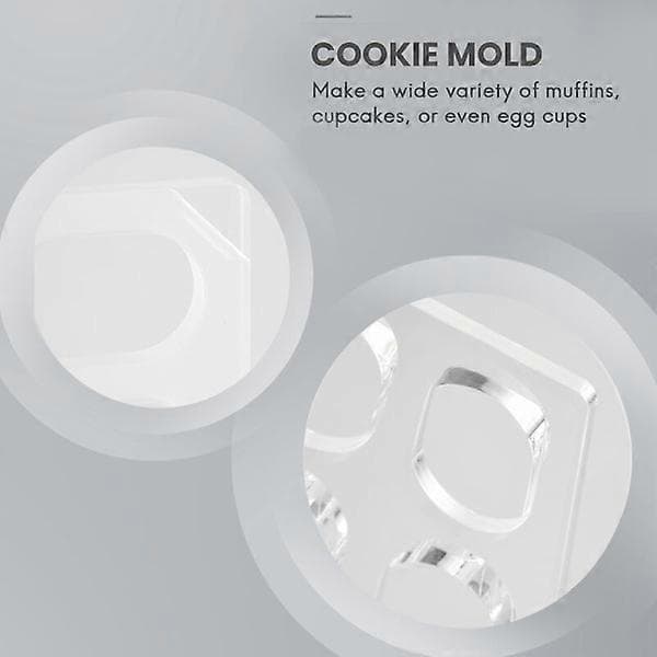 Klar oval polycarbonat kageform til bagning og dekoration af Dacquoise Macarons
