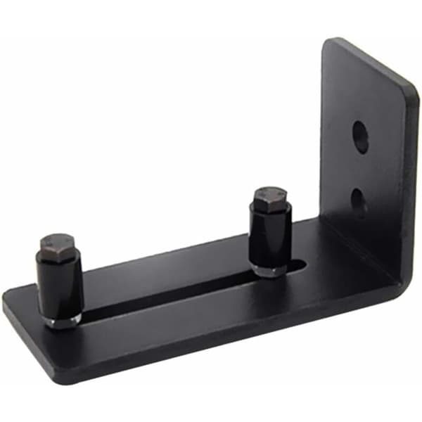 Barn Door Floor Guide, 1pc Adjustable Roller Floor Guide with Screws Barn Door Hardware Track Rails Black-