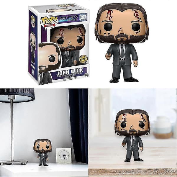 PVC-kodinsisustus John Wick -leluhahmo elokuvafaneille
