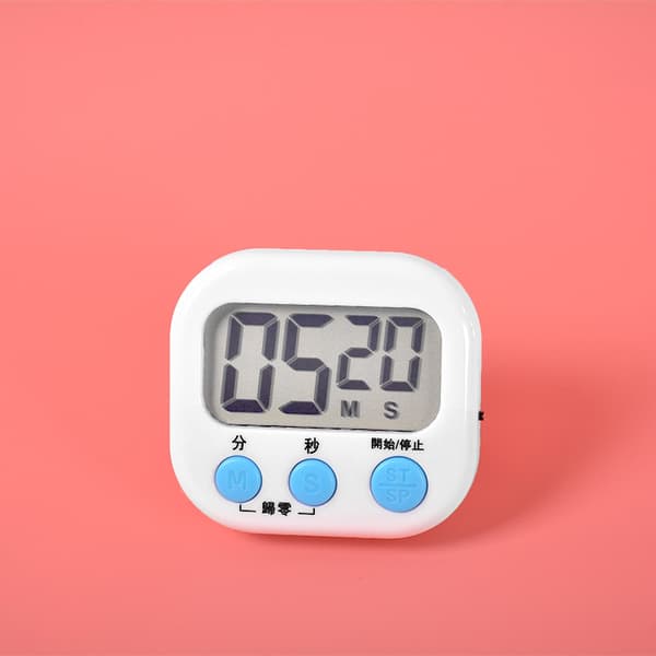 Magnetic Digital Clock Timer for Kids Classroom Kitchen Cooking Baking Boiling Eggs Sports Stopwatch White