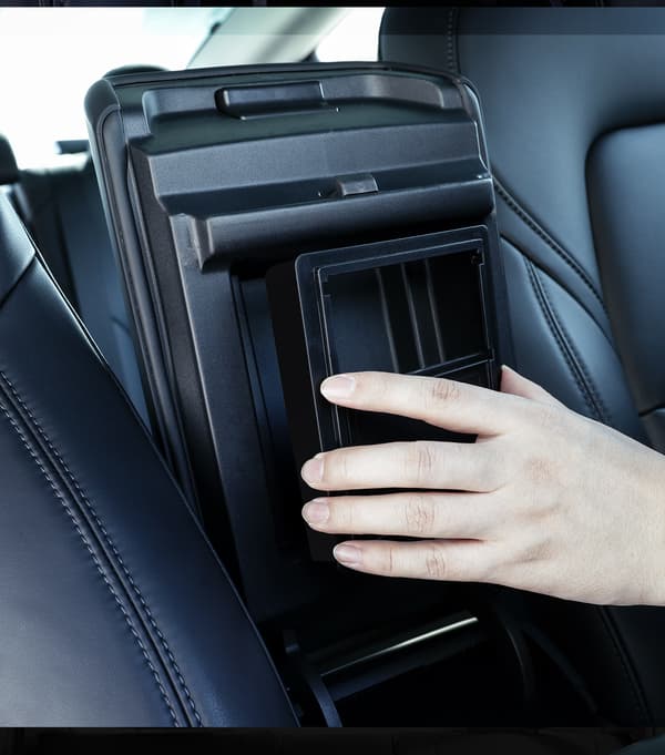 2 pcs Tesla Model 3 Model Y Center Console Organizer Armrest Hidden