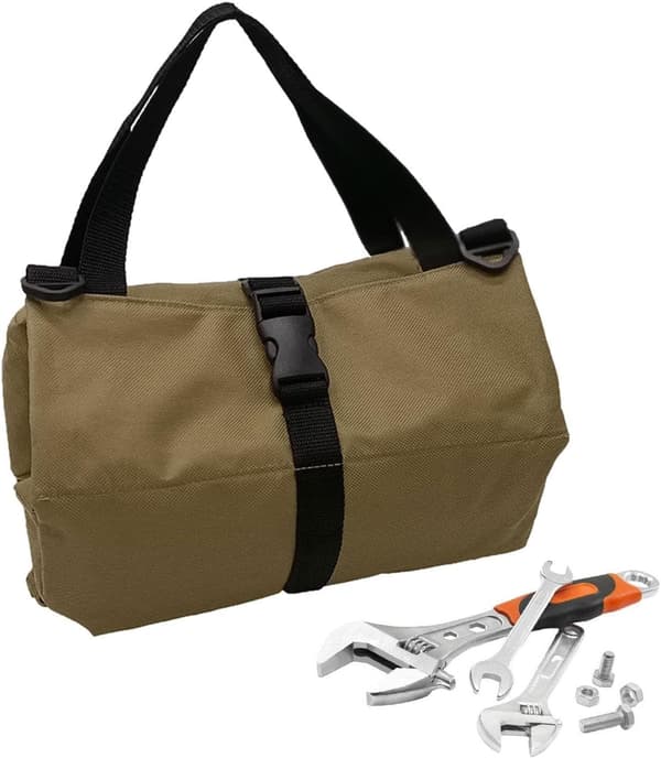 værktøjsruller-organizer, skruenøgle, værktøjsopbevaring, 900D khaki - Khaki