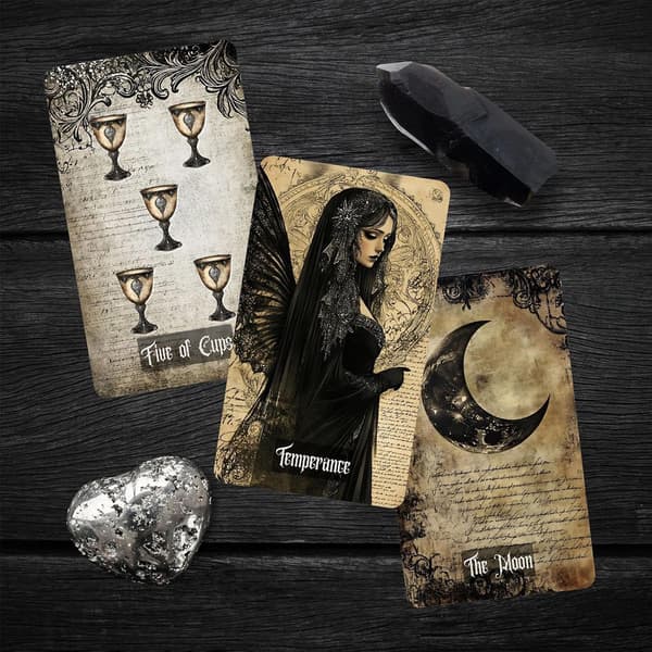 Oracle Deck Full English Divination retro bärbar 78 kort -