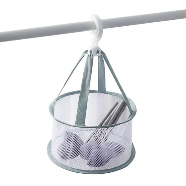 Makeup Brush Cleaning and Drying Basket, Silicone Makeup Brush Hanging Drying Net, Green, Without Lid