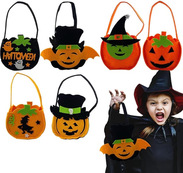 Godispåsar för Halloween, 6 st, Aprilfisk, fleece, Snacks -