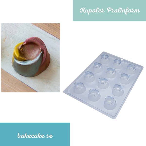 Dome Praline Chocolate Mold - Elegant Dessert - BWB 9692