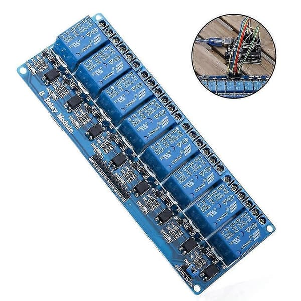 Kanal DC 5V Relæmodul Med Optokobler