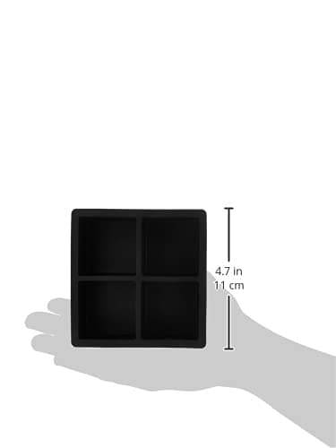 Sæt med 2 silikoneisforme til isterninger 4 isterninger pr. form 11 x 11 x 4,5 cm