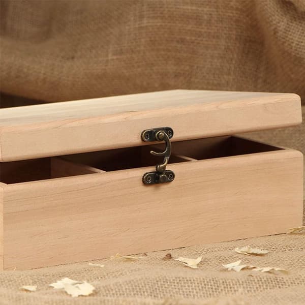 Antique Right Latch with Horn, 6-pack, Accessories for Wooden Boxes, Bronze