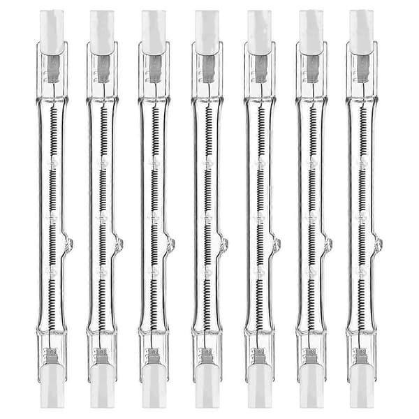 R7s Halogen Lamps, 7-pack R7s Bulb 118mm Dimmable 230V Halogen Bulbs, Tungsten Linear Lamp 150W 150W