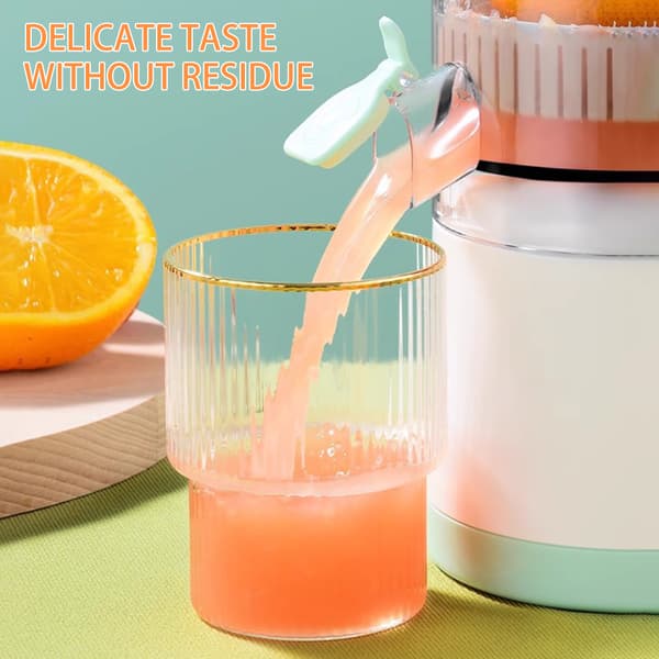 Multifunctional Electric Juicer USB Charging Kitchen Automatic Fresh Juicer Portable Fruit Juice Blender White White