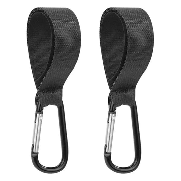 Stroller Hook Clip Aluminum Alloy Carabiner Stroller Organizer Diaper Bag Shopping Stroller Hook Hanger Stroller Accessories