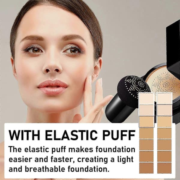 Lett Naturlig Skjønnhetskrem - Langvarig Air Cushion CC Cream for Feilfri Hud