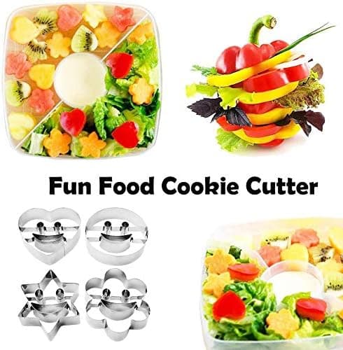 4 stk. Cookie Cutter Cookie Cutter Rustfrit Stål Kiksform