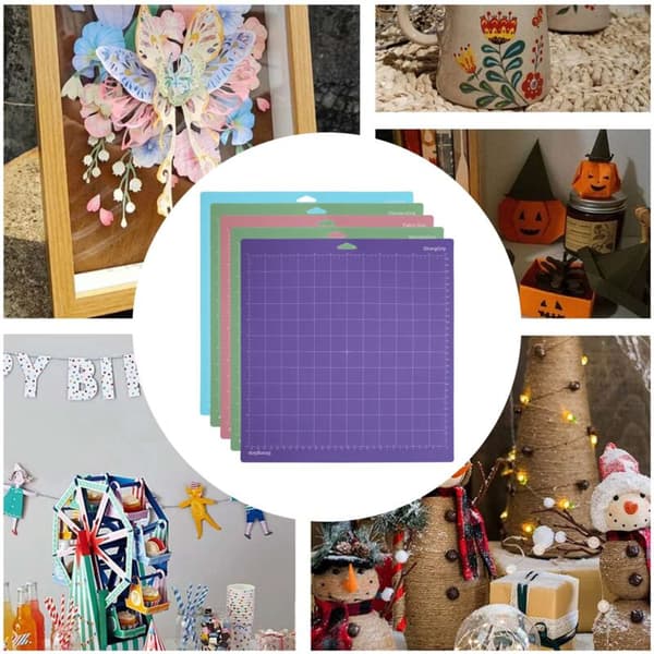 5-pak skæremåtter til Maker 3/Maker/Explore 3/Air 2/Air/One (12x12 tommer) Quiltede Cricket-måtter