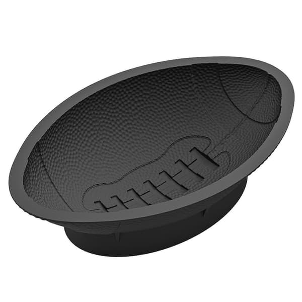 Stor 3D Fodboldkageform Silikone Superbløde Kagemønstre Køkkentilbehør Sort Black