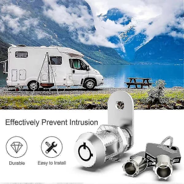 6-pack Upgraded Cam Locks for RV Storage Doors - Keyed Alike, 5/8 Inch
