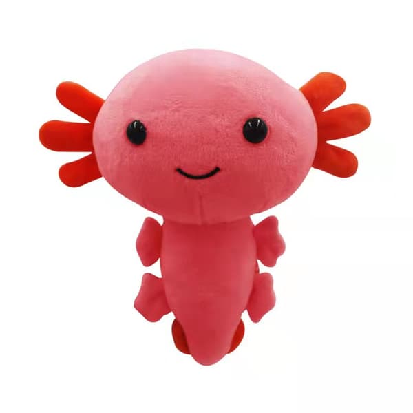 Red Salamander Doll Plush Toy Axolotl Doll Hexagonal Dinosaur Cloth