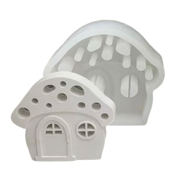 Sopphus Lysestake Silikonform 3D Hus Lagingsmateriale Gips