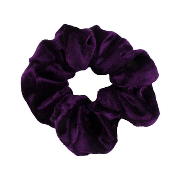 3x Samettiset hiuslenkit / Scrunchiet - Violetti