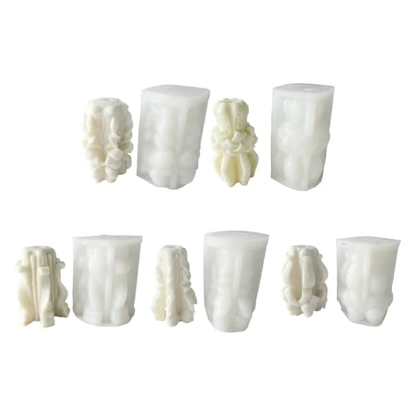 Silikonformer lysform lysform lysformer sylindrisk aromaterapilys DIY geometrisk