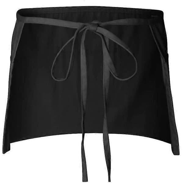 Waitress Half Apron With 3 Pockets Short Apron For Restaurant Kitchen Bistros