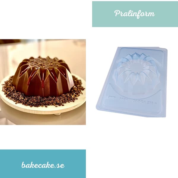Pralinform Chokoladeform - BWB 3656 - Special 3-delt form Transparent transparent