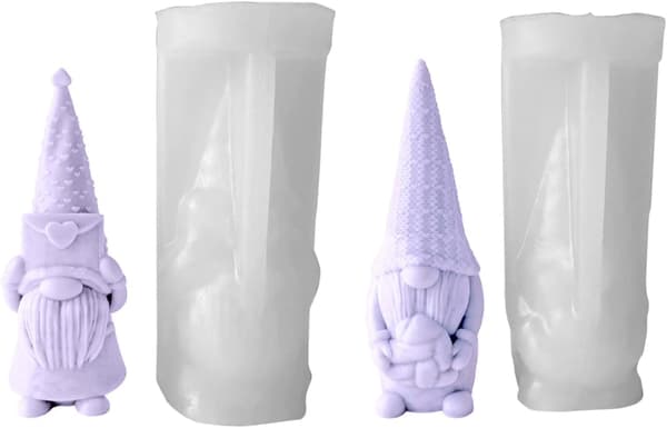 Valentinsdag silikoneform, epoxy gipsdværg Gnome D