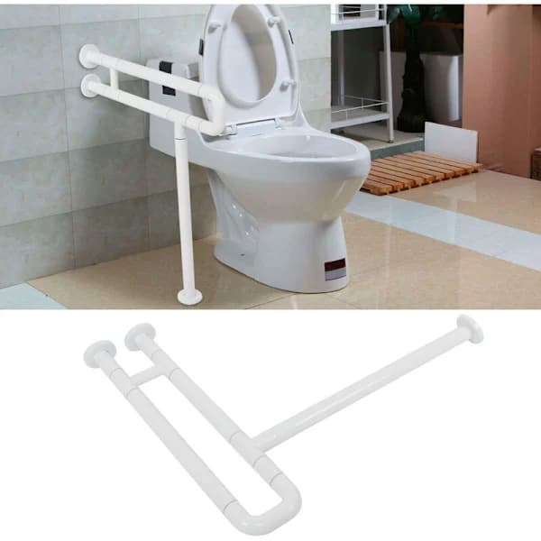 70 cm Foldable Toilet Support, Toilet Support for Disabled, Foldable Safety Support, Stainless Steel, For Elderly and Pregnant