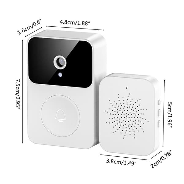 Smart trådlös videodörrklocka för hemmet, HD Visual KLB