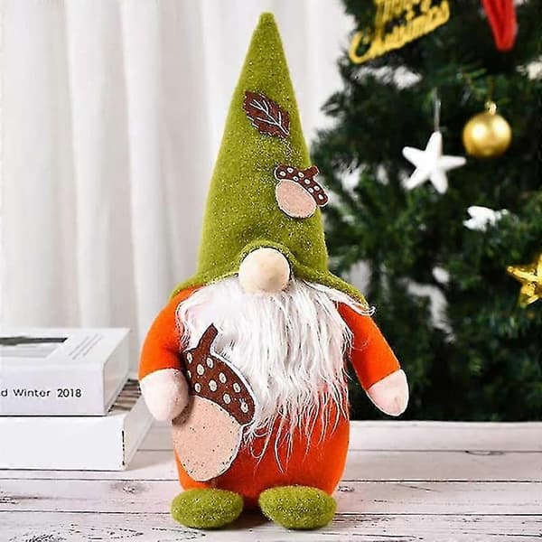 Efterårs Tomte Plys Efterårs Tomte Svensk Ansigtsløs Dukkedekoration Efterårs Tomte Håndlavet Svensk Tomte -Sy