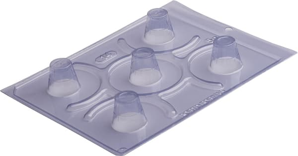 Pralinform Kopp Kuppel - Sjokoladeform - Porto Formas 14 - Spesiell 3-delt form