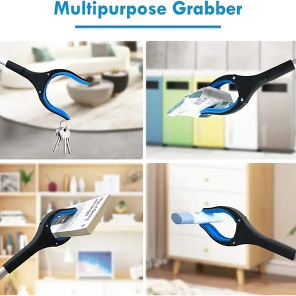 Affaldssamler / Gribearm - Sammenfoldelig multifunktionel griber 83 cm, rustfrit stål, 360° roterbar klo